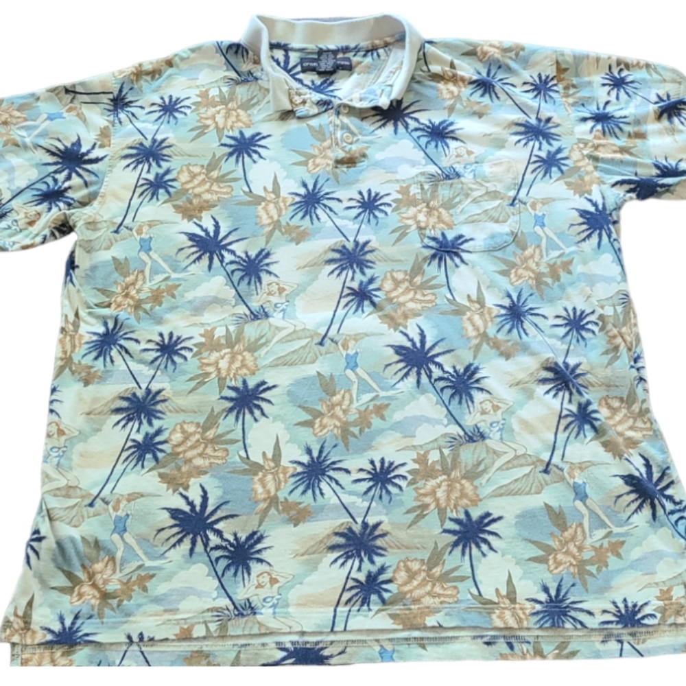 XLT women in swimsuits Men's Shirt golf casual patio‎ party lake button-up